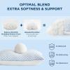 imageBedsure Cooling Bed Pillows for Sleeping Shredded Memory Foam King Pillows Set of 2 Luxury Cover Made of Rayon Derived from Bamboo Adjustable Firmness for Side Back Stomach and Hot SleepersStandard