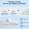 imageBedsure Cooling Bed Pillows for Sleeping Shredded Memory Foam King Pillows Set of 2 Luxury Cover Made of Rayon Derived from Bamboo Adjustable Firmness for Side Back Stomach and Hot SleepersQueen