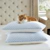 imageBedsure Cooling Bed Pillows for Sleeping Shredded Memory Foam King Pillows Set of 2 Luxury Cover Made of Rayon Derived from Bamboo Adjustable Firmness for Side Back Stomach and Hot SleepersQueen