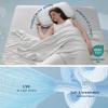 imageBedsure Cooling Blankets for Hot Sleepers  Cold and Lightweight Gift for Night Sweats Summer Blanket Full Size Ice Cooled Breathable Comforter for Bed and Couch Grey 80x90 InchesGrey