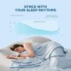imageBedsure Cooling Blankets for Hot Sleepers  Cold and Lightweight Gift for Night Sweats Summer Blanket Full Size Ice Cooled Breathable Comforter for Bed and Couch Grey 80x90 InchesBlue