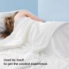 imageBedsure Cooling Blankets for Hot Sleepers  Cold and Lightweight Gift for Night Sweats Summer Blanket Full Size Ice Cooled Breathable Comforter for Bed and Couch Grey 80x90 InchesWhite
