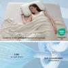 imageBedsure Cooling Blankets for Hot Sleepers  Cold and Lightweight Gift for Night Sweats Summer Blanket Full Size Ice Cooled Breathable Comforter for Bed and Couch Grey 80x90 InchesLinen