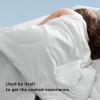 imageBedsure Cooling Blankets for Hot Sleepers  Cold and Lightweight Gift for Night Sweats Summer Blanket Full Size Ice Cooled Breathable Comforter for Bed and Couch Grey 80x90 InchesGrey