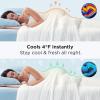 imageBedsure Cooling Comforter Twin XL  Cooling Blankets for Hot Sleepers Lightweight Comforter for Summer with DualSided Cool Tech Soft Breathable Cold Blanket for Sleeping Grey 68x92 InchesWhite