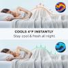 imageBedsure Cooling Comforter Twin XL  Cooling Blankets for Hot Sleepers Lightweight Comforter for Summer with DualSided Cool Tech Soft Breathable Cold Blanket for Sleeping Grey 68x92 InchesGrey