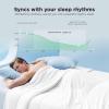 imageBedsure Cooling Comforter Twin XL  Cooling Blankets for Hot Sleepers Lightweight Comforter for Summer with DualSided Cool Tech Soft Breathable Cold Blanket for Sleeping Grey 68x92 InchesWhite