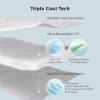 imageBedsure Cooling Comforter Twin XL  Cooling Blankets for Hot Sleepers Lightweight Comforter for Summer with DualSided Cool Tech Soft Breathable Cold Blanket for Sleeping Grey 68x92 InchesLight Blue