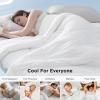 imageBedsure Cooling Comforter Twin XL  Cooling Blankets for Hot Sleepers Lightweight Comforter for Summer with DualSided Cool Tech Soft Breathable Cold Blanket for Sleeping Grey 68x92 InchesWhite
