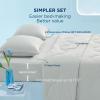imageBedsure Cooling Comforters Queen Size Set 4 Pieces Grey Cooling Blanket for Hot Sleepers DoubleSided Cool Tech Queen Bedding Set with Breathable Lightweight Comforter Sheet ampamp Pillowcases03  Grey