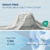 imageBedsure Cooling Comforters Queen Size Set 4 Pieces Grey Cooling Blanket for Hot Sleepers DoubleSided Cool Tech Queen Bedding Set with Breathable Lightweight Comforter Sheet ampamp Pillowcases03  Grey