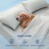 imageBedsure Cooling Comforters Queen Size Set 4 Pieces Grey Cooling Blanket for Hot Sleepers DoubleSided Cool Tech Queen Bedding Set with Breathable Lightweight Comforter Sheet ampamp Pillowcases03  Grey