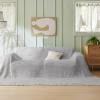 imageBedsure Cooling Cotton Waffle Weave Throw Blanket  Lightweight Breathable Blanket of Rayon Derived from Bamboo for Hot Sleepers Luxury Throws for Bed Couch and Sofa Ivory 50x70 InchesGrey