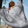 imageBedsure Cooling Cotton Waffle Weave Throw Blanket  Lightweight Breathable Blanket of Rayon Derived from Bamboo for Hot Sleepers Luxury Throws for Bed Couch and Sofa Ivory 50x70 InchesGrey