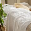 imageBedsure Cooling Cotton Waffle Weave Throw Blanket  Lightweight Breathable Blanket of Rayon Derived from Bamboo for Hot Sleepers Luxury Throws for Bed Couch and Sofa Ivory 50x70 InchesIvory
