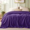 imageBedsure Cooling Cotton Waffle Weave Throw Blanket  Lightweight Breathable Blanket of Rayon Derived from Bamboo for Hot Sleepers Luxury Throws for Bed Couch and Sofa Ivory 50x70 InchesPurple