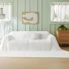 imageBedsure Cooling Cotton Waffle Weave Throw Blanket  Lightweight Breathable Blanket of Rayon Derived from Bamboo for Hot Sleepers Luxury Throws for Bed Couch and Sofa Ivory 50x70 InchesWhite