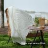 imageBedsure Cooling Cotton Waffle Weave Throw Blanket  Lightweight Breathable Blanket of Rayon Derived from Bamboo for Hot Sleepers Luxury Throws for Bed Couch and Sofa Ivory 50x70 InchesIvory
