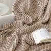 imageBedsure Cooling Cotton Waffle Weave Throw Blanket  Lightweight Breathable Blanket of Rayon Derived from Bamboo for Hot Sleepers Luxury Throws for Bed Couch and Sofa Ivory 50x70 InchesTaupe
