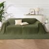imageBedsure Cooling Cotton Waffle Weave Throw Blanket  Lightweight Breathable Blanket of Rayon Derived from Bamboo for Hot Sleepers Luxury Throws for Bed Couch and Sofa Ivory 50x70 InchesGreen