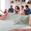 imageBedsure Cooling Cotton Waffle Weave Throw Blanket  Lightweight Breathable Blanket of Rayon Derived from Bamboo for Hot Sleepers Luxury Throws for Bed Couch and Sofa Ivory 50x70 InchesSage Green