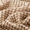 imageBedsure Cooling Cotton Waffle Weave Throw Blanket  Lightweight Breathable Blanket of Rayon Derived from Bamboo for Hot Sleepers Luxury Throws for Bed Couch and Sofa Ivory 50x70 InchesTaupe
