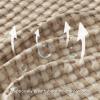 imageBedsure Cooling Cotton Waffle Weave Throw Blanket  Lightweight Breathable Blanket of Rayon Derived from Bamboo for Hot Sleepers Luxury Throws for Bed Couch and Sofa Ivory 50x70 InchesTaupe