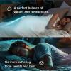 imageBedsure Cooling Cotton Waffle Weave Throw Blanket  Lightweight Breathable Blanket of Rayon Derived from Bamboo for Hot Sleepers Luxury Throws for Bed Couch and Sofa Ivory 50x70 InchesFog Blue