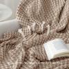 imageBedsure Cooling Cotton Waffle Weave Throw Blanket  Lightweight Breathable Blanket of Rayon Derived from Bamboo for Hot Sleepers Luxury Throws for Bed Couch and Sofa Ivory 50x70 InchesTaupe