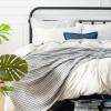 imageBedsure Cooling Cotton Waffle Weave Throw Blanket  Lightweight Breathable Blanket of Rayon Derived from Bamboo for Hot Sleepers Luxury Throws for Bed Couch and Sofa Ivory 50x70 InchesGrey