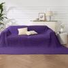 imageBedsure Cooling Cotton Waffle Weave Throw Blanket  Lightweight Breathable Blanket of Rayon Derived from Bamboo for Hot Sleepers Luxury Throws for Bed Couch and Sofa Ivory 50x70 InchesPurple