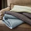 imageBedsure Cooling Cotton Waffle Weave Throw Blanket  Lightweight Breathable Blanket of Rayon Derived from Bamboo for Hot Sleepers Luxury Throws for Bed Couch and Sofa Ivory 50x70 InchesDark Grey