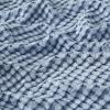 imageBedsure Cooling Cotton Waffle Weave Throw Blanket  Lightweight Breathable Blanket of Rayon Derived from Bamboo for Hot Sleepers Luxury Throws for Bed Couch and Sofa Ivory 50x70 InchesFog Blue