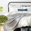imageBedsure Cooling Cotton Waffle Weave Throw Blanket  Lightweight Breathable Blanket of Rayon Derived from Bamboo for Hot Sleepers Luxury Throws for Bed Couch and Sofa Ivory 50x70 InchesGrey