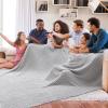 imageBedsure Cooling Cotton Waffle Weave Throw Blanket  Lightweight Breathable Blanket of Rayon Derived from Bamboo for Hot Sleepers Luxury Throws for Bed Couch and Sofa Ivory 50x70 InchesGrey