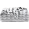 imageBedsure Cooling Cotton Waffle Weave Throw Blanket  Lightweight Breathable Blanket of Rayon Derived from Bamboo for Hot Sleepers Luxury Throws for Bed Couch and Sofa Ivory 50x70 InchesGrey
