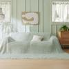 imageBedsure Cooling Cotton Waffle Weave Throw Blanket  Lightweight Breathable Blanket of Rayon Derived from Bamboo for Hot Sleepers Luxury Throws for Bed Couch and Sofa Ivory 50x70 InchesSage Green
