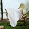 imageBedsure Cooling Cotton Waffle Weave Throw Blanket  Lightweight Breathable Blanket of Rayon Derived from Bamboo for Hot Sleepers Luxury Throws for Bed Couch and Sofa Ivory 50x70 InchesWhite