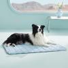 imageBedsure Cooling Mat for Medium Dogs  29x21 Thin Washable Cooling Pet Pad for Cat QMAXampgt05 Portable Kennel Puppy Bed for Summer NonSlip Summer Crate Pad for Dog Up to 25 lbsBaby Blue