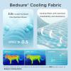 imageBedsure Cooling Mat for Medium Dogs  29x21 Thin Washable Cooling Pet Pad for Cat QMAXampgt05 Portable Kennel Puppy Bed for Summer NonSlip Summer Crate Pad for Dog Up to 25 lbsPearl Grey