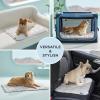 imageBedsure Cooling Mat for Medium Dogs  29x21 Thin Washable Cooling Pet Pad for Cat QMAXampgt05 Portable Kennel Puppy Bed for Summer NonSlip Summer Crate Pad for Dog Up to 25 lbsPearl Grey