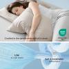 imageBedsure Cooling Pillow Cases Standard Size Set of 2 Cool Pillowcases for Hot Sleepers and Night Sweats Silky Soft ampamp Breathable Cold Pillow Covers with Hidden Zipper Green 20x26 InchesBeige