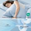 imageBedsure Cooling Pillow Cases Standard Size Set of 2 Cool Pillowcases for Hot Sleepers and Night Sweats Silky Soft ampamp Breathable Cold Pillow Covers with Hidden Zipper Green 20x26 InchesBlue