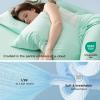 imageBedsure Cooling Pillow Cases Standard Size Set of 2 Cool Pillowcases for Hot Sleepers and Night Sweats Silky Soft ampamp Breathable Cold Pillow Covers with Hidden Zipper Green 20x26 InchesGreen