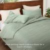 imageBedsure Cooling Quilt  Cooling Comforter Queen Size MoistureWicking and Silky Soft for Hot Sleepers and Night Sweats Luxury Tencel Lyocell Cotton Bedspread Lightweight ampamp Breathable Cloud QuiltDesert Sage Green