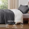 imageBedsure Cooling Quilt  Cooling Comforter Queen Size MoistureWicking and Silky Soft for Hot Sleepers and Night Sweats Luxury Tencel Lyocell Cotton Bedspread Lightweight ampamp Breathable Cloud QuiltGrey