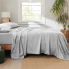 imageBedsure Cooling Sheets Queen  Lyocell Cotton Sheet Set GentleSoft Silky ampamp Breathable Eucalyptus Bed Sheets with Deep Pocket 4 Pieces Luxury Hotel Bedding Grey