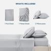 imageBedsure Cooling Sheets Queen  Lyocell Cotton Sheet Set GentleSoft Silky ampamp Breathable Eucalyptus Bed Sheets with Deep Pocket 4 Pieces Luxury Hotel Bedding Grey