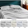 imageBedsure Cooling Sheets Queen  Lyocell Cotton Sheet Set GentleSoft Silky ampamp Breathable Eucalyptus Bed Sheets with Deep Pocket 4 Pieces Luxury Hotel Bedding Grey