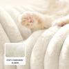 imageBedsure Cute Cat Couch for Pets  Fluffy Cat beds with Premium Soft Corduroy Fleece Fuzzy Cats beds for Indoor Cats with Removable Washable Cover Supportive Pet Sofa 24inch CreamCream